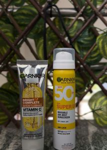 Garnier Face Wash And Sunscreen Combo
