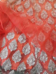 Orange Lehenga Skirt