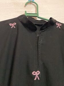 Black Dress with Bows