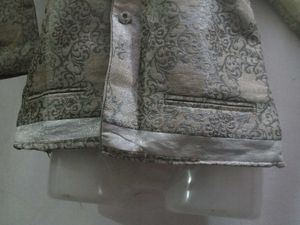 Patterned Blazer with Trim