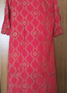 Elegant Red Printed Kurta