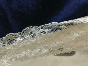 Navy Lace Trim Slip Dress