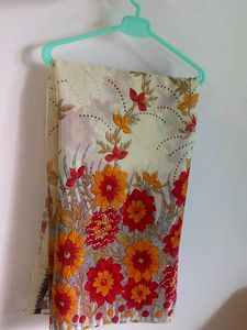 Floral Print Saree