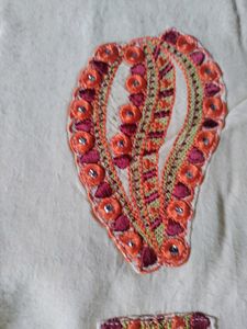 Floor Touch Embroided Long Kurti