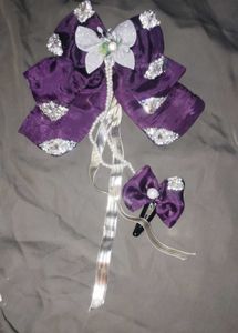Purple Crystal 💜ᗷTS⟭⟬💜bow And Clip