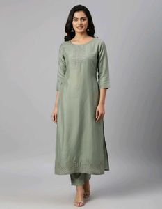 Elegant Sage Green Kurta