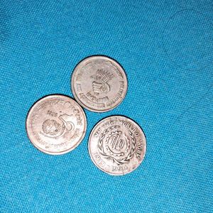 3 Rs5 Commemmorative Coins