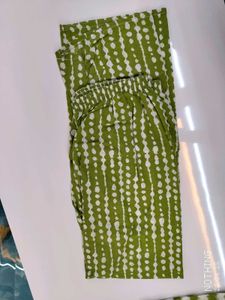 Green Printed Kurta Set Best Quality Low Price