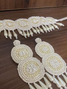 Pearl Choker &amp; Earring Set