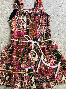 Boho Print Girls Sundress