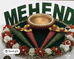Haldi Mehendi Platter For Wedding Function