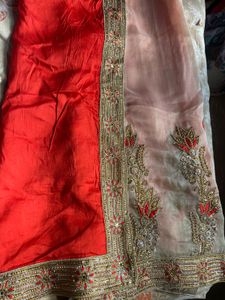 Elegant Embroidered Saree