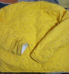 Cute Yellow fur Jacket perfect for winter