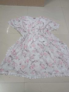 Pink Flower Kaftan Top....❤️