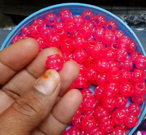 Pink Beads Pack Of 50 Pieces