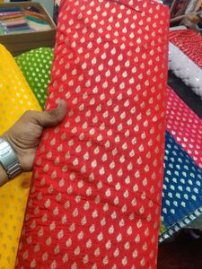 Fancy Chanderi Fabric With Work