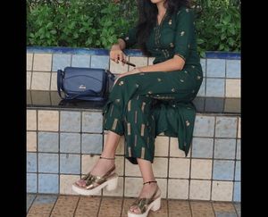 Myntra Green Sharara With Kurti