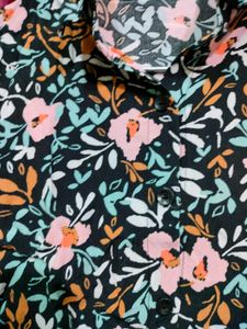 Floral Cropped Shirt