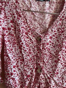 Floral Print Crop Top