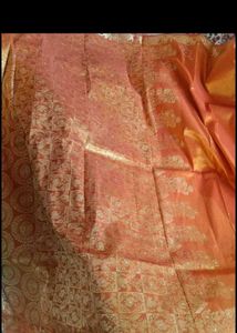 Elegant  Saree with Gold Border