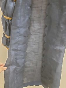 Royal blue pluffy sleeves outer for girls kids