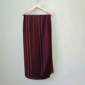 Big Wine Color Stole With Elegant Design 🧣