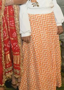 Boho Chic Lehngha Set Girls
