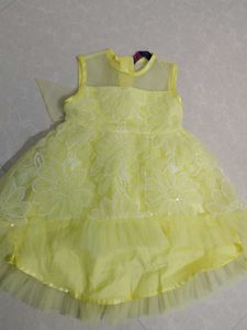 Cute Yellow Flower Girl Dress