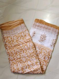 Floral Print Cotton Saree