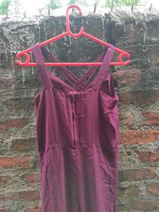 Maroon Jumpsuit 🍒