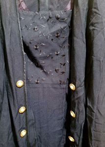 Vintage Navy Dress With Attached Blazer