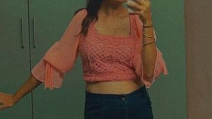 Textured Crop Top