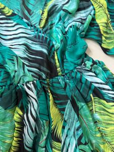Tropical Print Maxi Dress