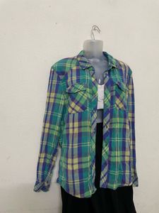 H&amp;M Plaid Oversized Shirt For Women