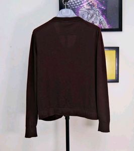 Lacoste Brown Cardigan