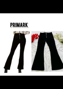 Primark Black Flared wide leg pants
