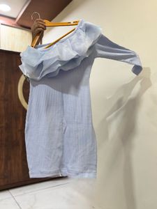 One-Shoulder Ruffle Dress