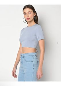 Open back crop top