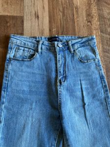 Light Wash Flared Jeans