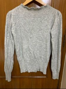 Korean Ruffled Knit Cardigan