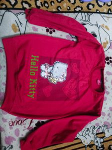 Hello Kitty fleece sweatshirt for 5-8 years girl