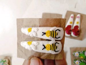 Embroidery Hairclips