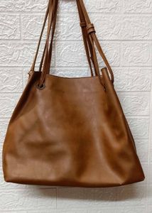 Brown Big Size Hand Bag