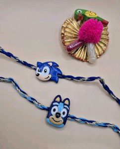 😍Colourful Clay Rakhi For Kids
