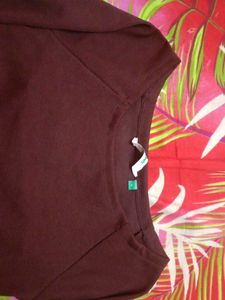 Burgundy Crop Top