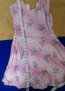 Pink floral frock (4-6yrs)