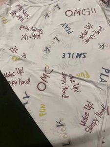 Oversized Off White Graphic Designed Top