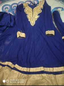 Bust Size 34 Navy Blue Colour Party Wear Dress 👗n