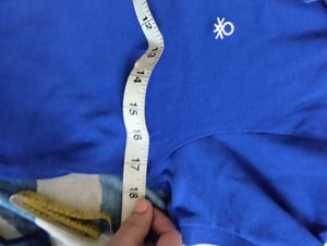 Blue Benetton Polo Shirt