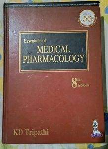 Pharmacology 8th Edition By K. D. Tripathi